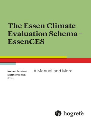 cover image of The Essen Climate Evaluation Schema EssenCES